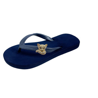 Navy Popit Flip Flop for kids Popits Sandal with Shoe clip charm Changeable