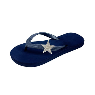 Navy Popit Flip Flop for kids Popits Sandal with Shoe clip charm Changeable