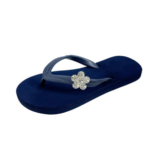 Navy Popit Flip Flop for kids Popits Sandal with Shoe clip charm Changeable