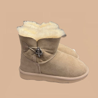 Vanila Beige Popit Boot for Woman Flat Boot with Popits flip flop Shoe Clip Charms Changeable
