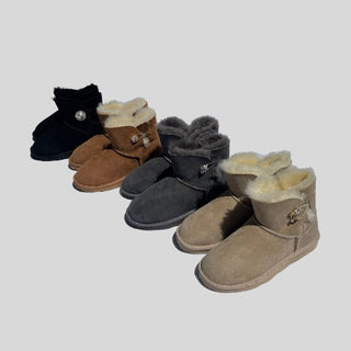 Grey Popit Boot for Woman Flat Boot with Changeable Popits flip flops Shoe Clip Charms