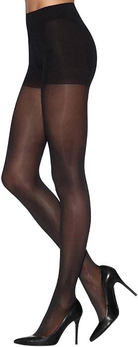 L'eggs Sheer Energy Control Top Sheer Energizing PantyHose ,Jet Black Suntan Q,B