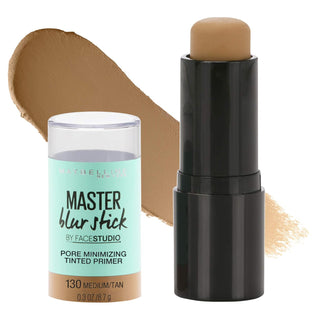 Maybelline New York Facestudio Master Blur Stick Primer Makeup, Medium/Tan/130