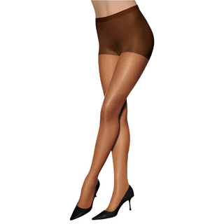 L'eggs Sheer Energy Control Top Sheer Toe Energizing Pantyhose,Suntan,Jet Black,Size Q,B