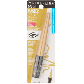 Maybelline New York Master Precise Ink Metallic Liquid Eyeliner,Waterproof Solar Gold/570