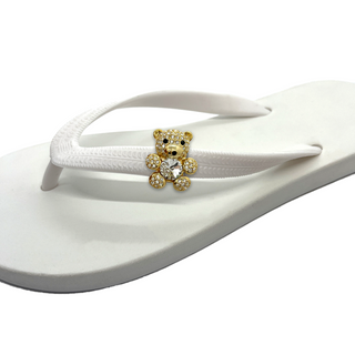 HeartBear Shoe Clip charm for Popit Flip Flop for Woman Popits Sandal