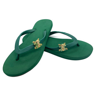 Green Popits Flip Flop for woman popit Sandal with shoe clip Charm