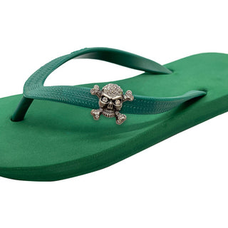 Green Popits Flip Flop for woman popit Sandal with shoe clip Charm