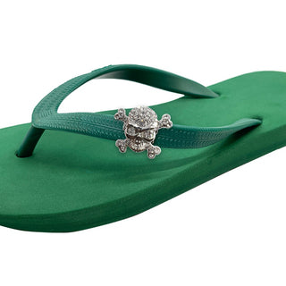 Green Popits Flip Flop for woman popit Sandal with shoe clip Charm