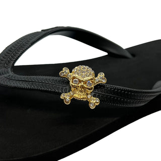 Black Popit Flip Flop for Woman Popit sandal with shoe clip Charm