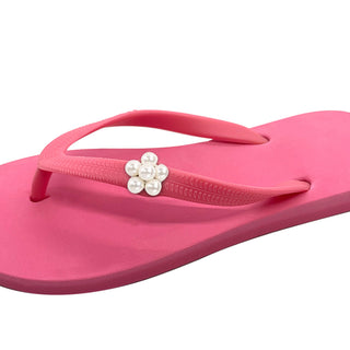 Pink Popits Flip Flop for Woman popit sandal with shoe clip charms, Changeable