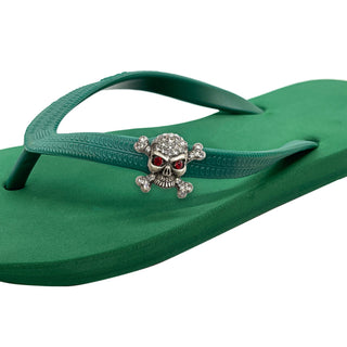 Green Popits Flip Flop for woman popit Sandal with shoe clip Charm Changeable