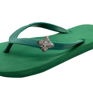 Green Popits Flip Flop for woman popit Sandal with shoe clip Charm Changeable