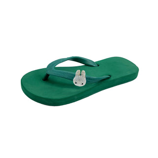 Green Popit Flip Flop kids Sandal with shoe clip Charm