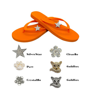 Shoe clip charms for Popits flip flop for woman popit Sandals/Bags/ring