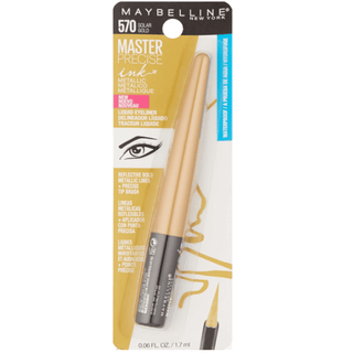 Maybelline New York Master Precise Ink Metallic Liquid Eyeliner,Waterproof Solar Gold/570 - EH Store USA