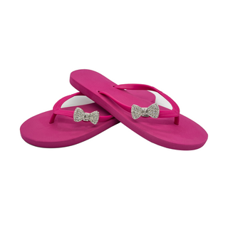 Tie shoe clip charms for Pink Popits Flip Flop for Woman Popit Sandals