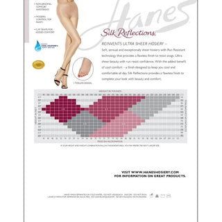 Hanes Silky Sheer Plus No-Control Top re-Toe pantyhose Travel Buff/ 1 Plus
